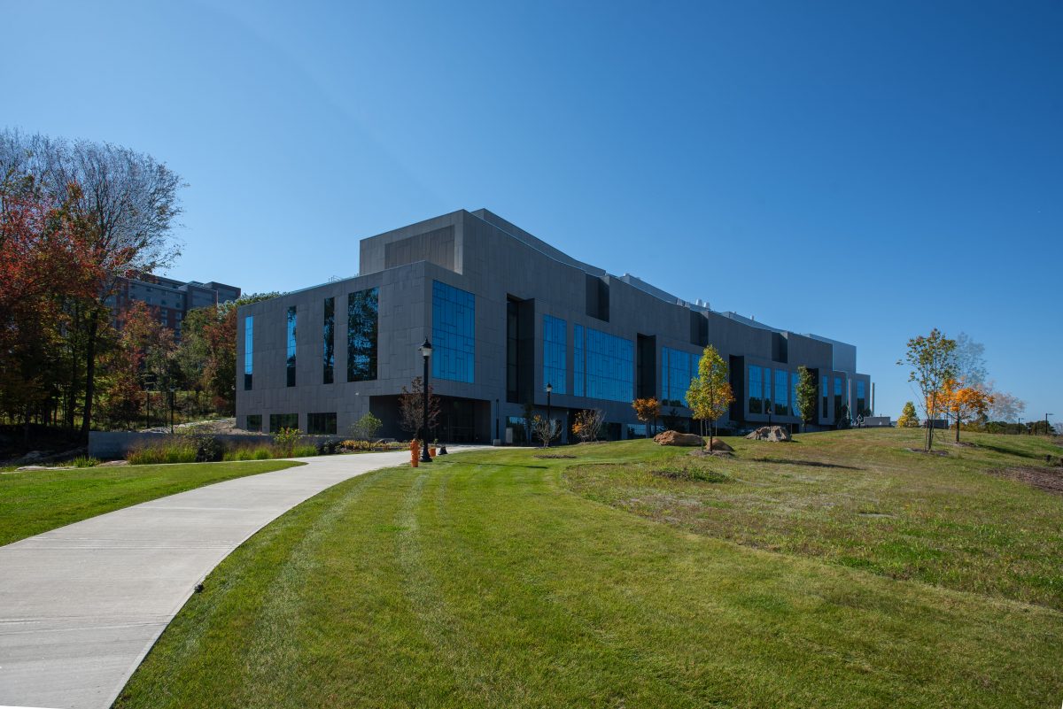 Science 1 building on Oct. 4, 2023. (Sean Flynn/UConn Photo)