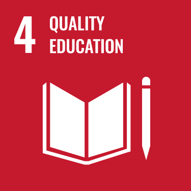 UN SDG 4 Quality education logo"