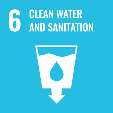 UN SDG 6 clean water logo"
