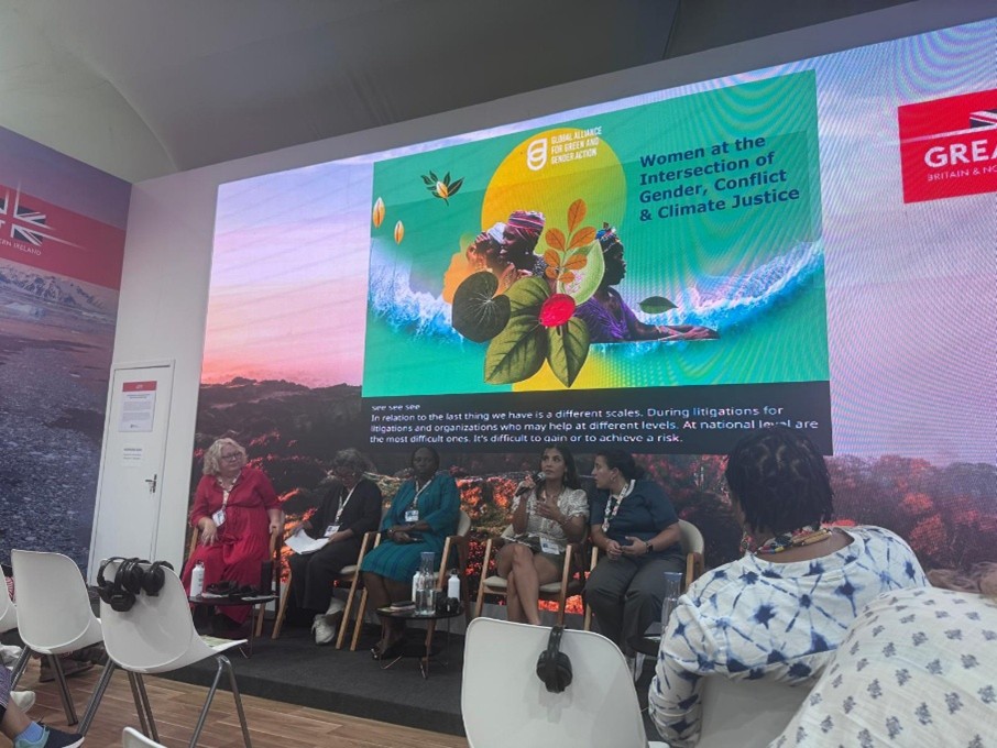 Panel on Women at the intersection of gender, conflict and climate justice at COP30