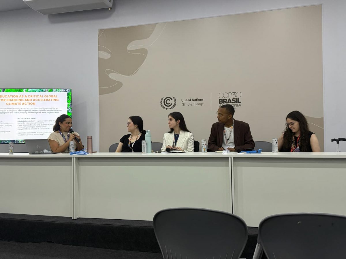 Aminieli Hopson talking on COP30 panel